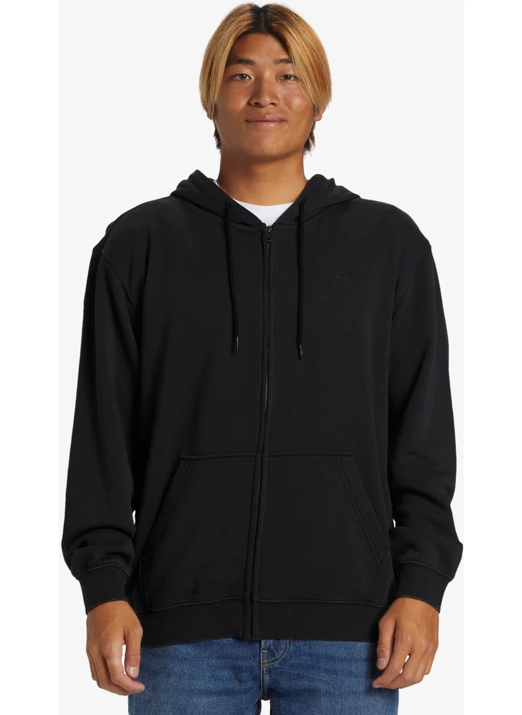 QUIKSILVER Salt Water Zip Hoodie Men's Sweatshirt AQYFT03330-KVJ0 Black