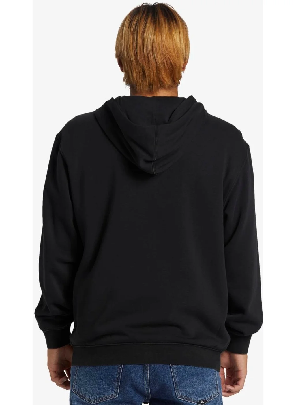 كويك سيلفر Salt Water Zip Hoodie Men's Sweatshirt AQYFT03330-KVJ0 Black