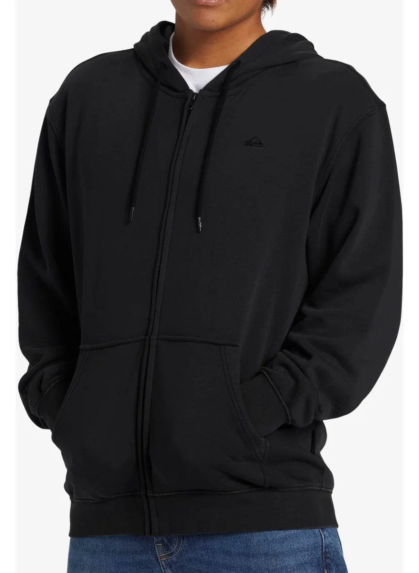 QUIKSILVER Salt Water Zip Hoodie Men's Sweatshirt AQYFT03330-KVJ0 Black