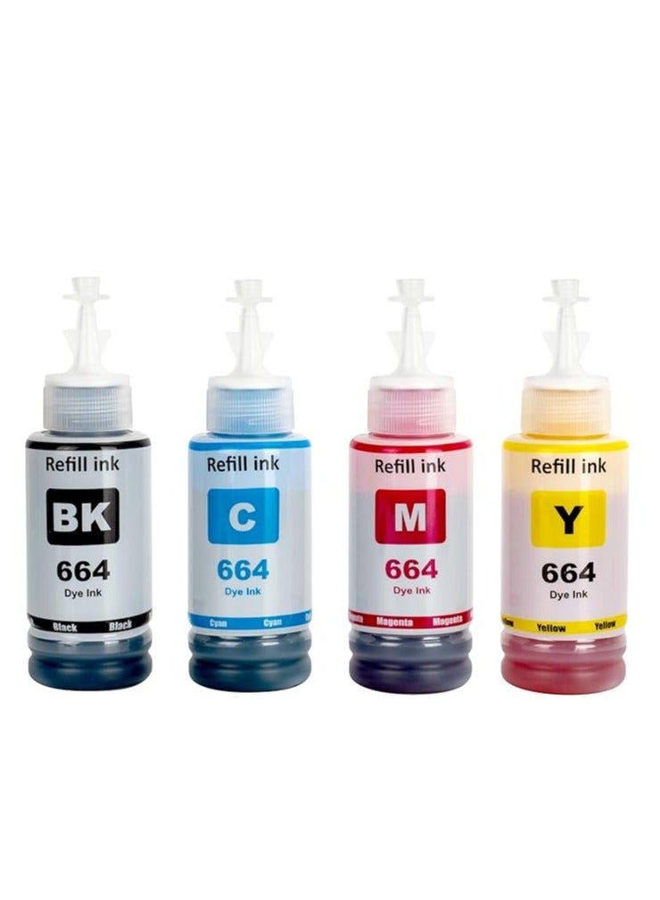 Ink Set 664 for Epson Printer for EcoTank Printer L210 L220 L300 L355 L365 L555 L1300  - Image 1