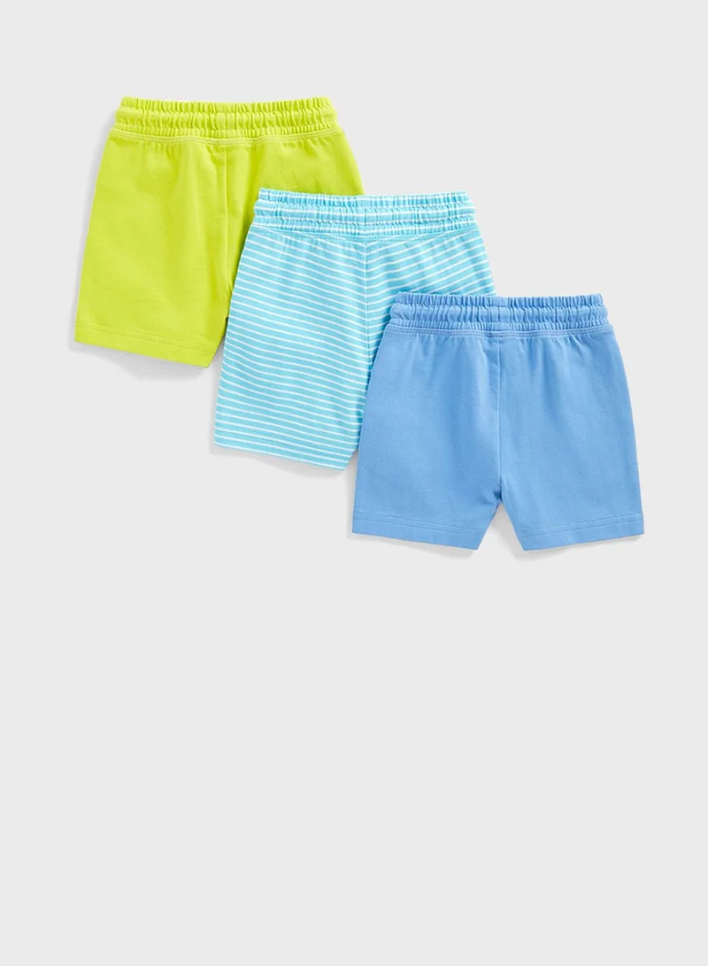 mothercare Kids 3 Pack Assorted Shorts