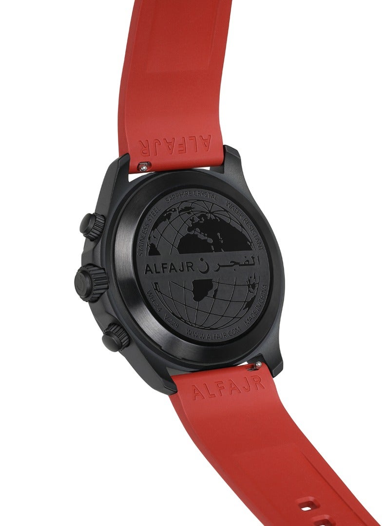 Al Fajr ynamic 360 Analog+Digital Rubber Strap Watch - WH-24 - 44mm - Image 3