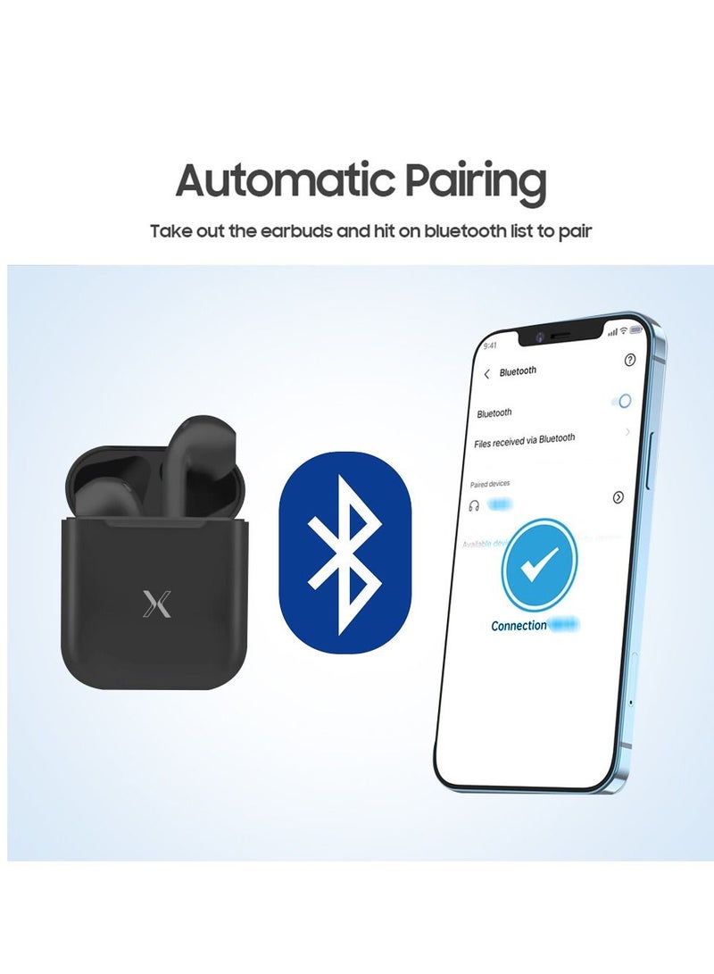 acxmo Acxmo Wireless Earbuds with Micro Charging Cable Black  - Image 4
