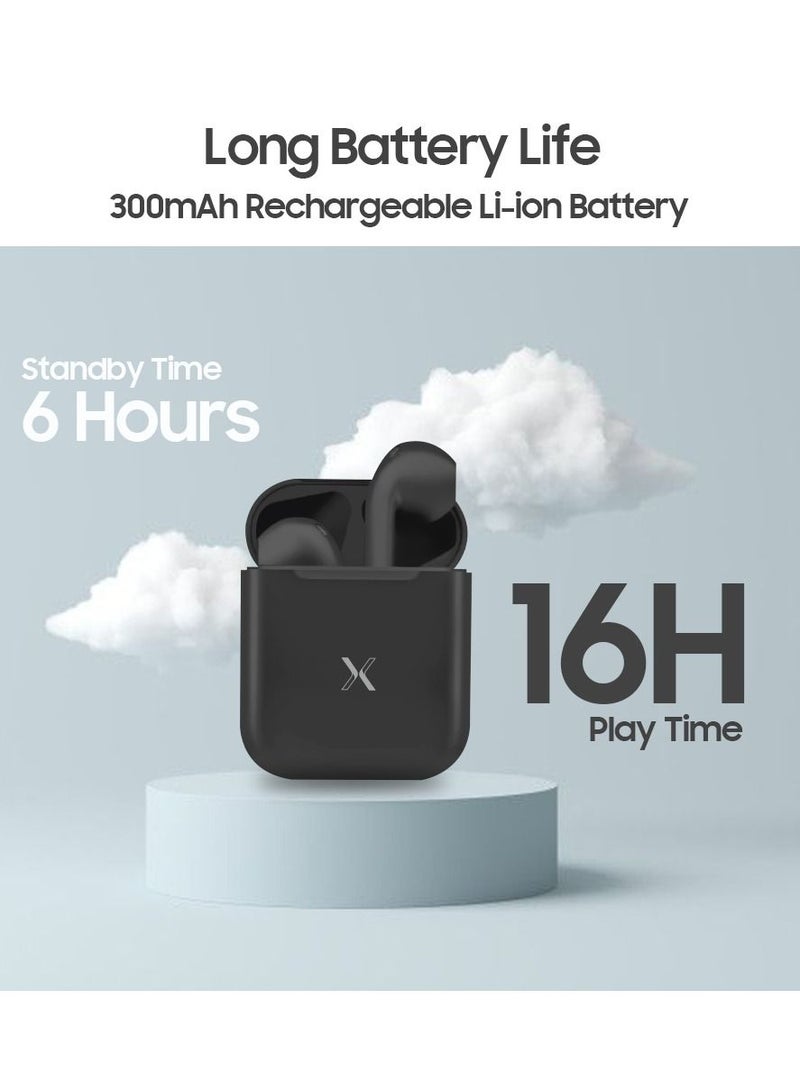 acxmo Acxmo Wireless Earbuds with Micro Charging Cable Black  - Image 3