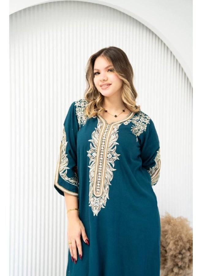 برايدس جلابية مطرزة بتفاصيل دقيقة لإطلالة ملكيةSM- 8 - Image 1