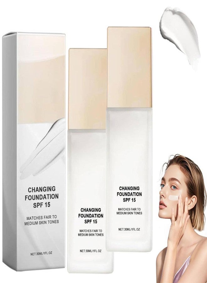 Tasunte Color Changing Foundation for Mature Skin, Instantly Adapts to Your Skin Tone, Flawless Coverage, Lightweight Formula - Image 1