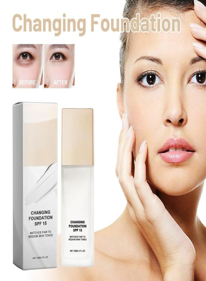 Tasunte Color Changing Foundation for Mature Skin, Instantly Adapts to Your Skin Tone, Flawless Coverage, Lightweight Formula - Image 2