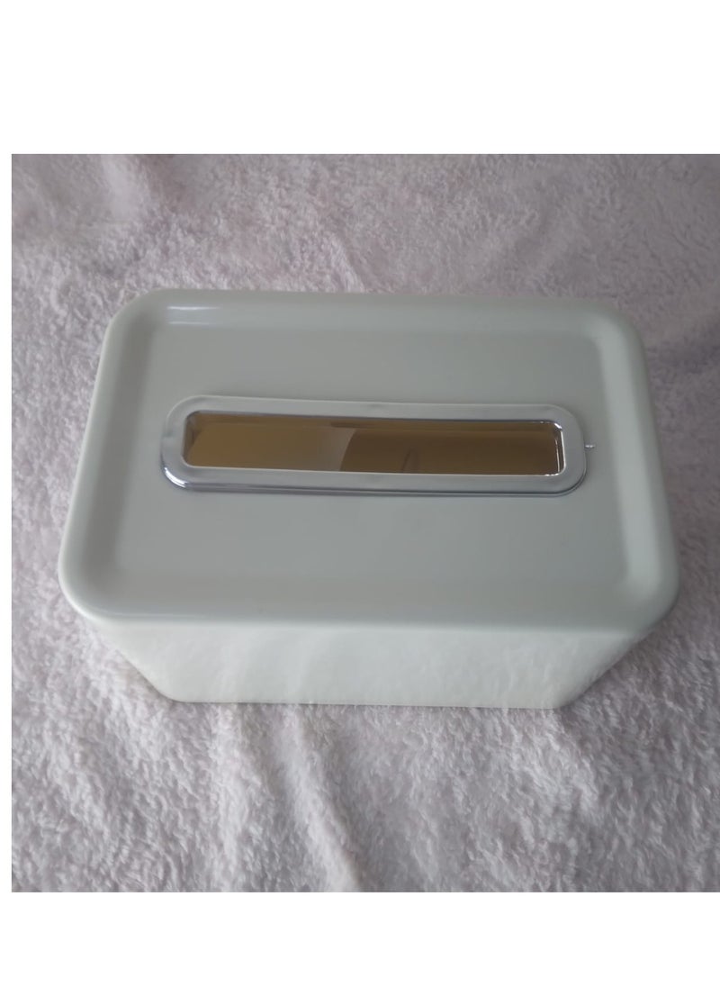 Generic Facial Tissue and Cloth Napkin Holder Box Organizer Suitable for Bathroom, Bedroom and Office  - Image 5