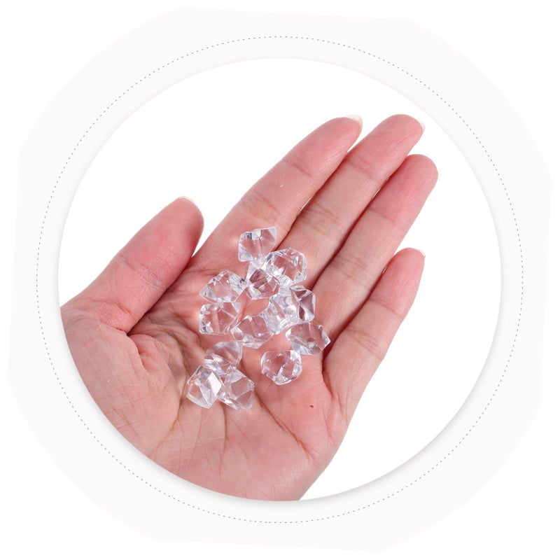 400pcs Realistic Plastic Ice Cubes Artificial For Wedding Party Decor Photo Prop - Image 5