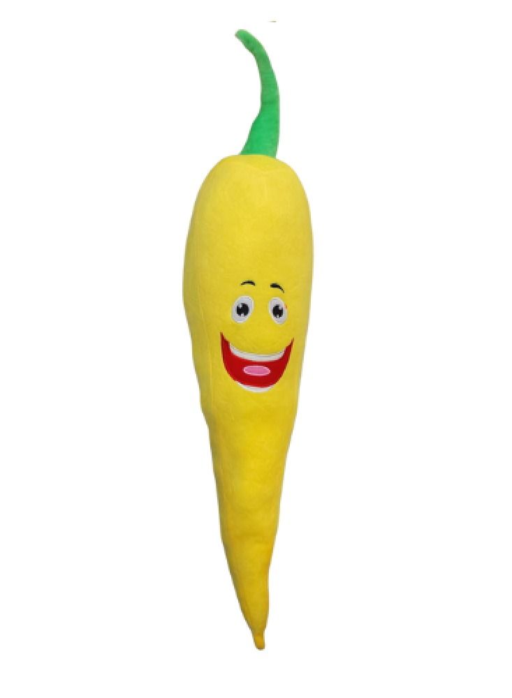 XiuWoo Giant pepper Pillow 180 cm – Soft Fiber-Filled pepper Plush with Funny Emoji Face, Inspired by Riyadh Boulevard Décor, Suitable for Kids’ Rooms, Gifts, Sitting, and Relaxation - Image 3