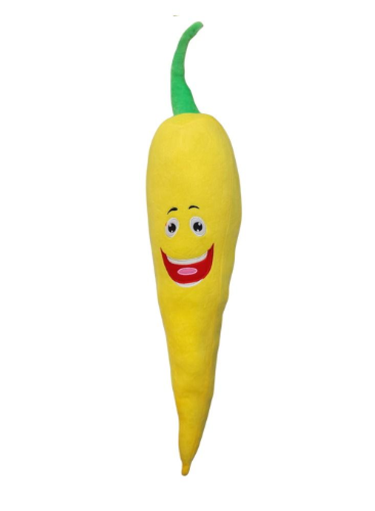 XiuWoo Giant pepper Pillow 180 cm – Soft Fiber-Filled pepper Plush with Funny Emoji Face, Inspired by Riyadh Boulevard Décor, Suitable for Kids’ Rooms, Gifts, Sitting, and Relaxation - Image 2