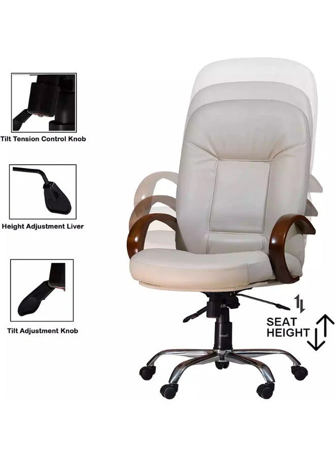 Generic Upgrade your workspace with a beige office chair—adjustable height and lumbar support for ultimate comfort and style!  - Image 2