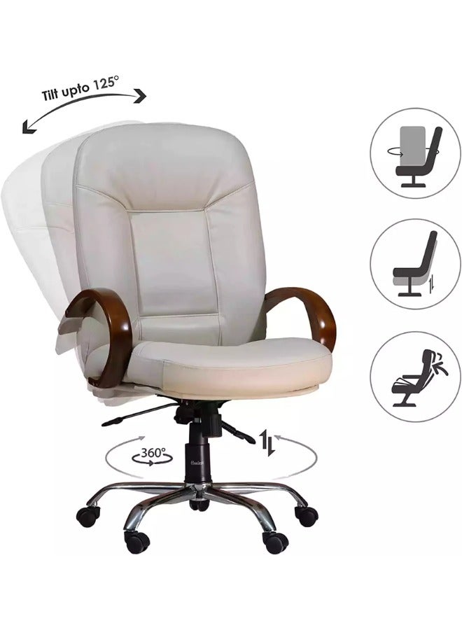 Generic Upgrade your workspace with a beige office chair—adjustable height and lumbar support for ultimate comfort and style!  - Image 1