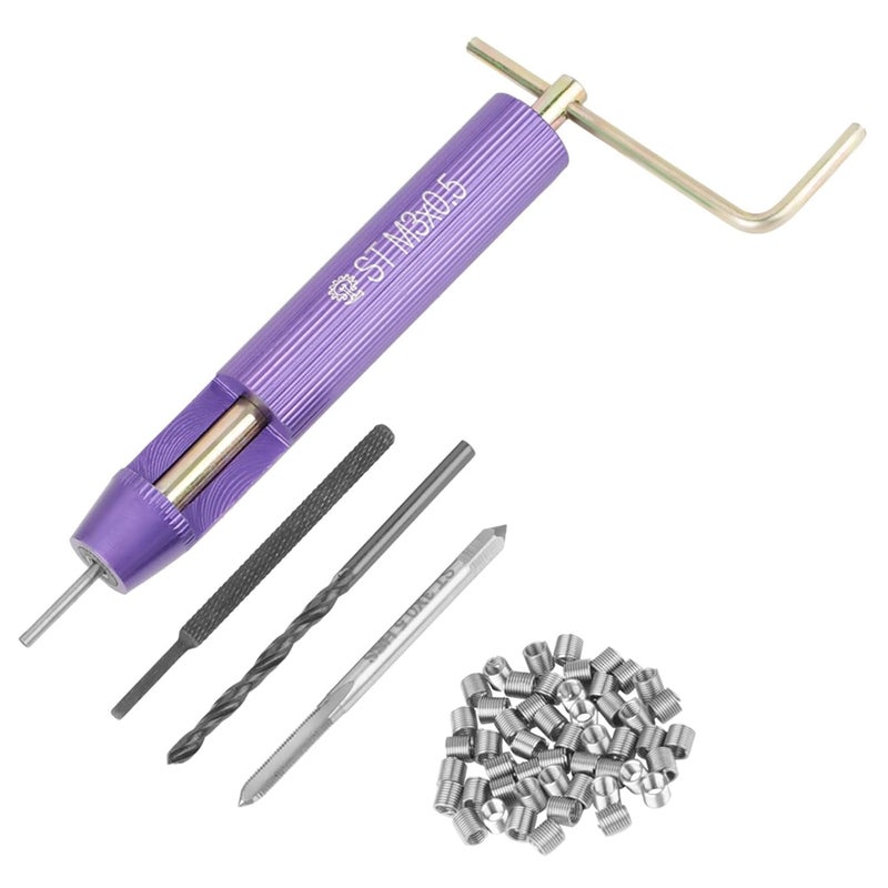 Hilitand 50pcs Thread Repair Installation Kit Stainless Steel Helicoil Type Set (M3 x 2D) - Image 1