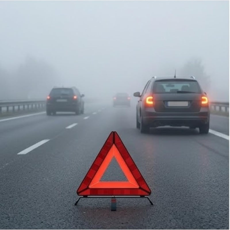 Hasanat Essentials Emergency Warning Triangle - Highly Reflective Breakdown Sign with Storage Case - Image 5