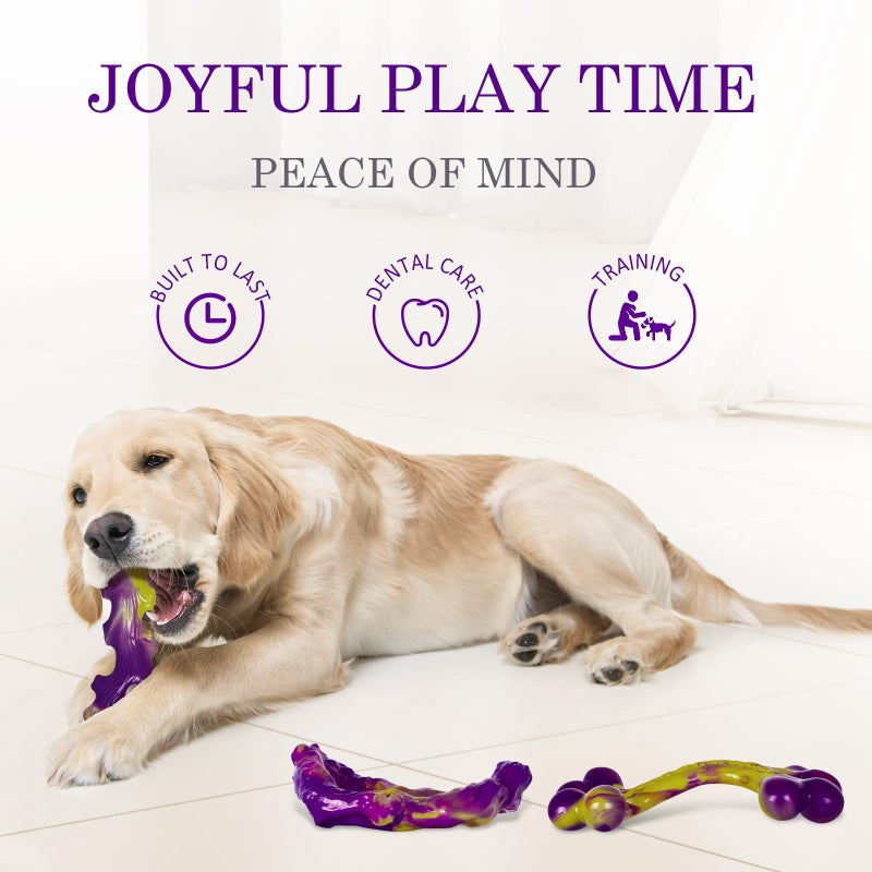Frienhund 6-Pack Dog Toys for Aggressive Chewers: Dog Toy for Aggressive Chewer Large Breed, Dog Toy to Keep Them Busy, Dog, Bacon Flavor - Image 4