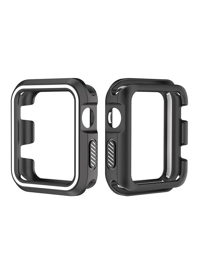 NIBEMINENT Protective Case Cover For Apple Watch Series 3 38 mm Black