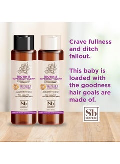 Soapbox Biotin & Superfruit Shampoo & Conditioner Set With Vegan Collagen Aloe And Shea Butter Pack Of 2 Sulfate Free Paraben Free Silicone Free Color Safe And Vegan Hair Products 16 Ounces Each  - Image 2