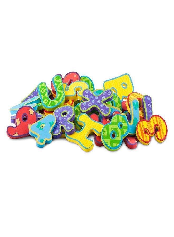 Nuby Floating Bath Tub Alphabet and Numbers Set - Soft Foam Waterproof Letters and Numbers - 36 Pieces - Educational Bath Toys for Kids - 3+ Years - Image 3