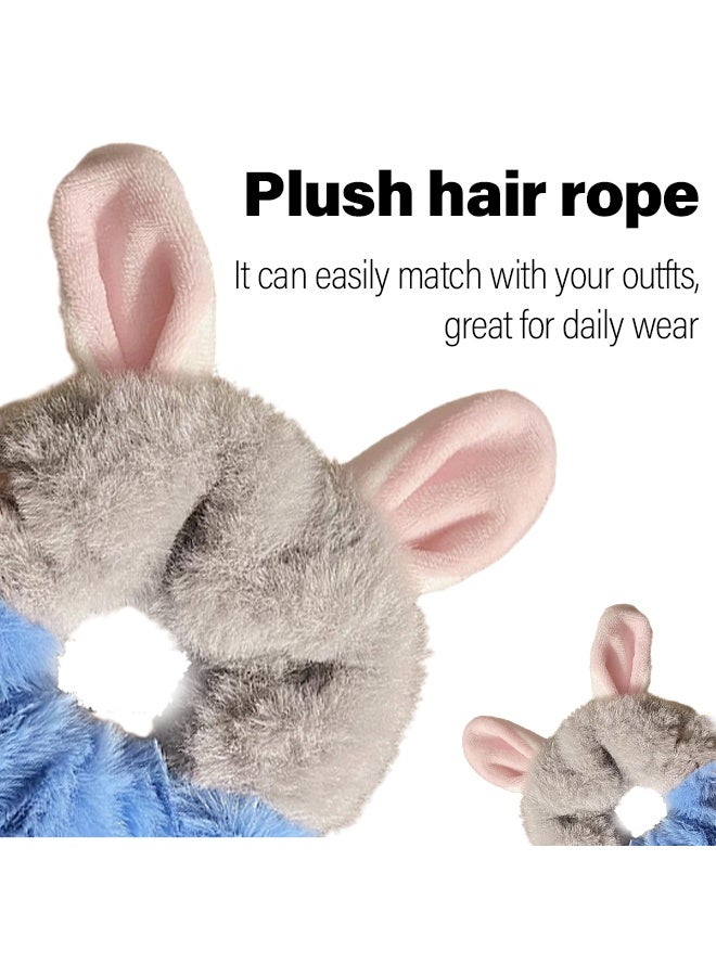 Cute Rabbit Hair Ties ，Elastic Ponytail Holders， Hair Bands for Girls High Ponytail， Headwear Accessories for Women Girls 1Pcs - Image 3