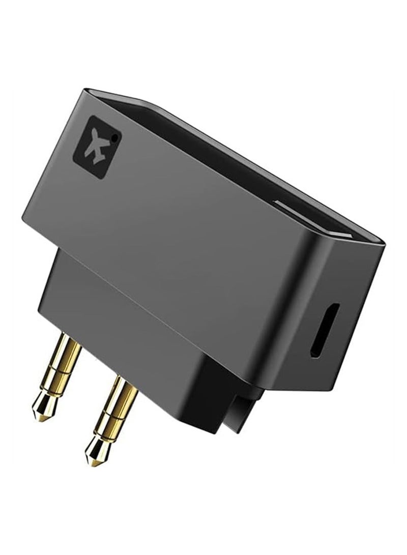 KASTWAVE Wireless Bluetooth Transmitter, Low Latency Bluetooth 5.0 Audio Adapter for Connecting Wireless Headphones/Earbuds, Works with All 3.5mm Aux Jacks on Airplanes, Gym Equipment, TVs - Image 1