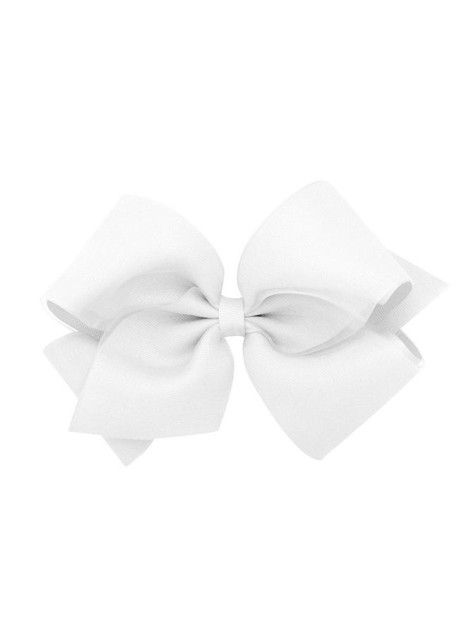 Wee Ones Girls' Grosgrain Hair Bows with Organza Overlay on a WeeStay Clip, King, White - pzsku/Z49DC907986E3B29CDFF4Z/45/_/1737031895/c7c0023a-4461-4097-80fc-daaf26bf543d