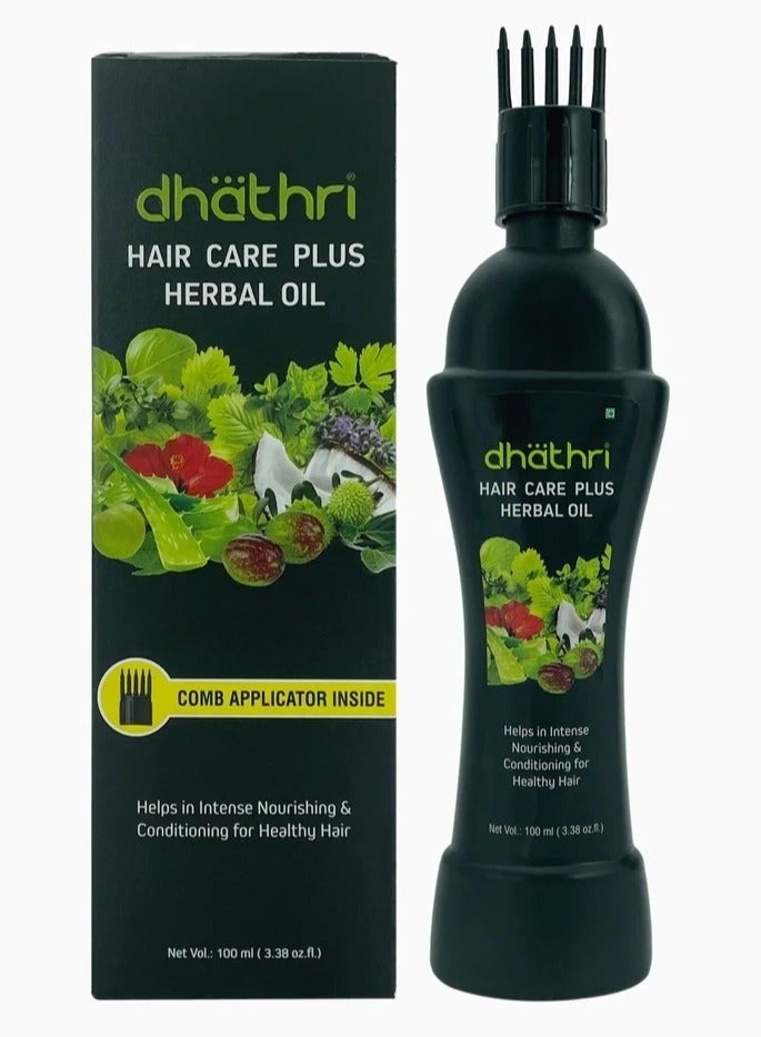 dhathri Hair Care Plus Herbal Oil 100ml - Image 1