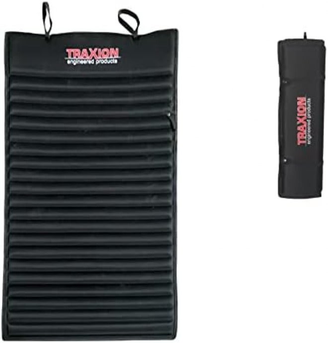 Traxion تراكسيون 1-500 فيرسا مات رول-أب حصيرة عالية الكثافة من الفوم متعددة الاستخدامات، أسود غير لاصق للبقايا - Image 1