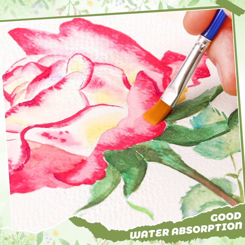 Prudiut 40 Sheets Watercolor Journal 4x6â€, 140 lb/300 GSM Watercolor Sketchbook Cold Press Watercolor Paper Watercolor Notebook for Painting, Drawing - Image 3