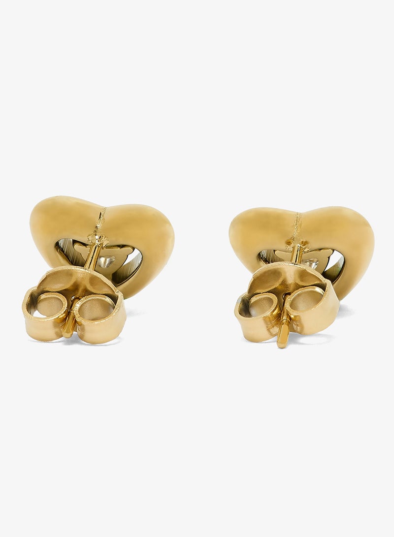 GUESS 10Mm Crystal Heart Studs - Image 3