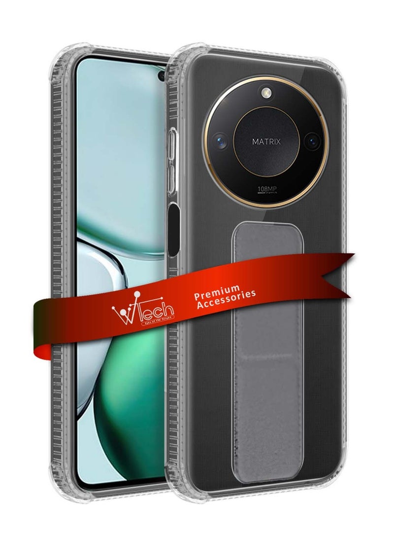 دبليو تيك غطاء غطاء وسادة هوائي بقبضة يدوية من هونر X9c سمارت 2024 TPU - شفاف / رمادي - Image 1