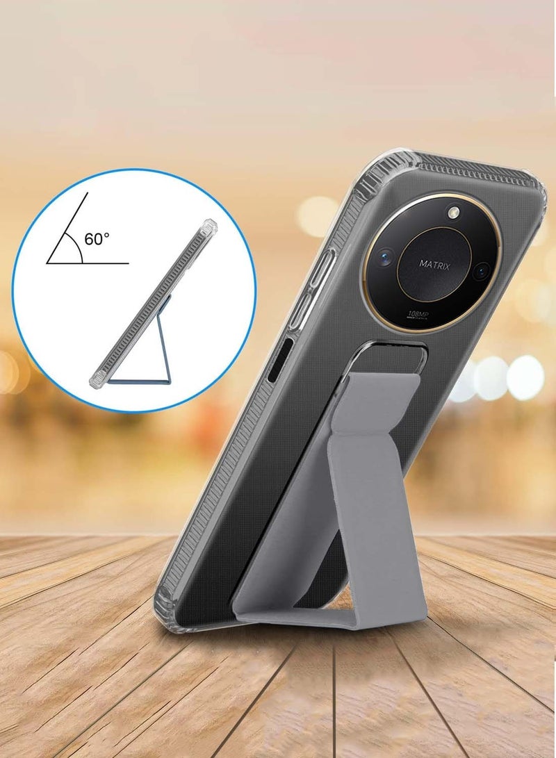 دبليو تيك غطاء غطاء وسادة هوائي بقبضة يدوية من هونر X9c سمارت 2024 TPU - شفاف / رمادي - Image 2