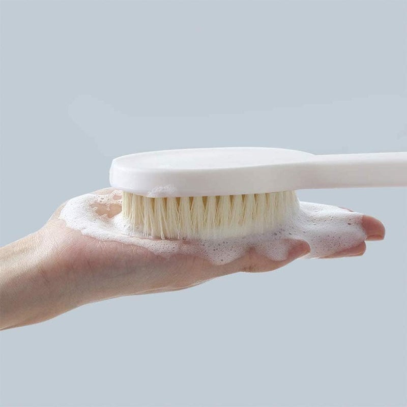 Delfino Body Brush, Dry Brushing Shower Bath Brush Long Handle Gentle Back Skin Scrubber Exfoliate Massage Improve Blood Circulation Cellulite Treatment - Image 2