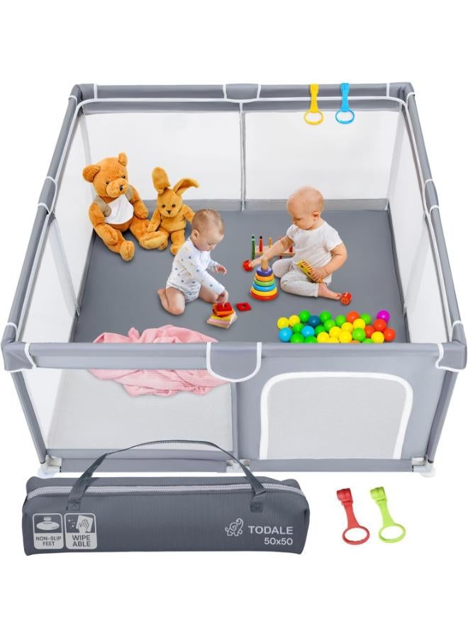 TODALE 50″ Baby Playpen – Indoor & Outdoor Activity Yard - Image 1