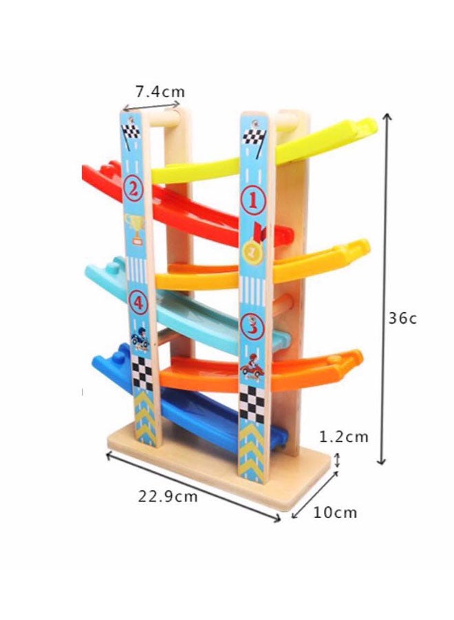 هابي كيدز سطح موقف السيارات بستة مسارات - Image 5