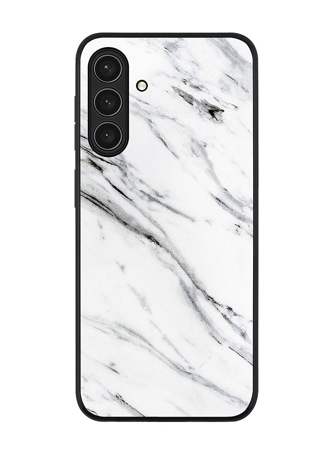 Stylizedd For Samsung Galaxy A26 5G Case,Slim fit Camera Protection, Shockproof Thin Phone cover  - Marble Print Grey White - Image 1