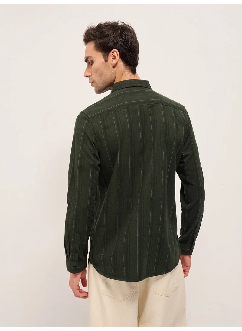 The Bear House  Men’s Long Sleeve Shirt – Classic, Comfortable and Stylish Essential for Work, Travel or Casual Outings for Men | Best Price UAE