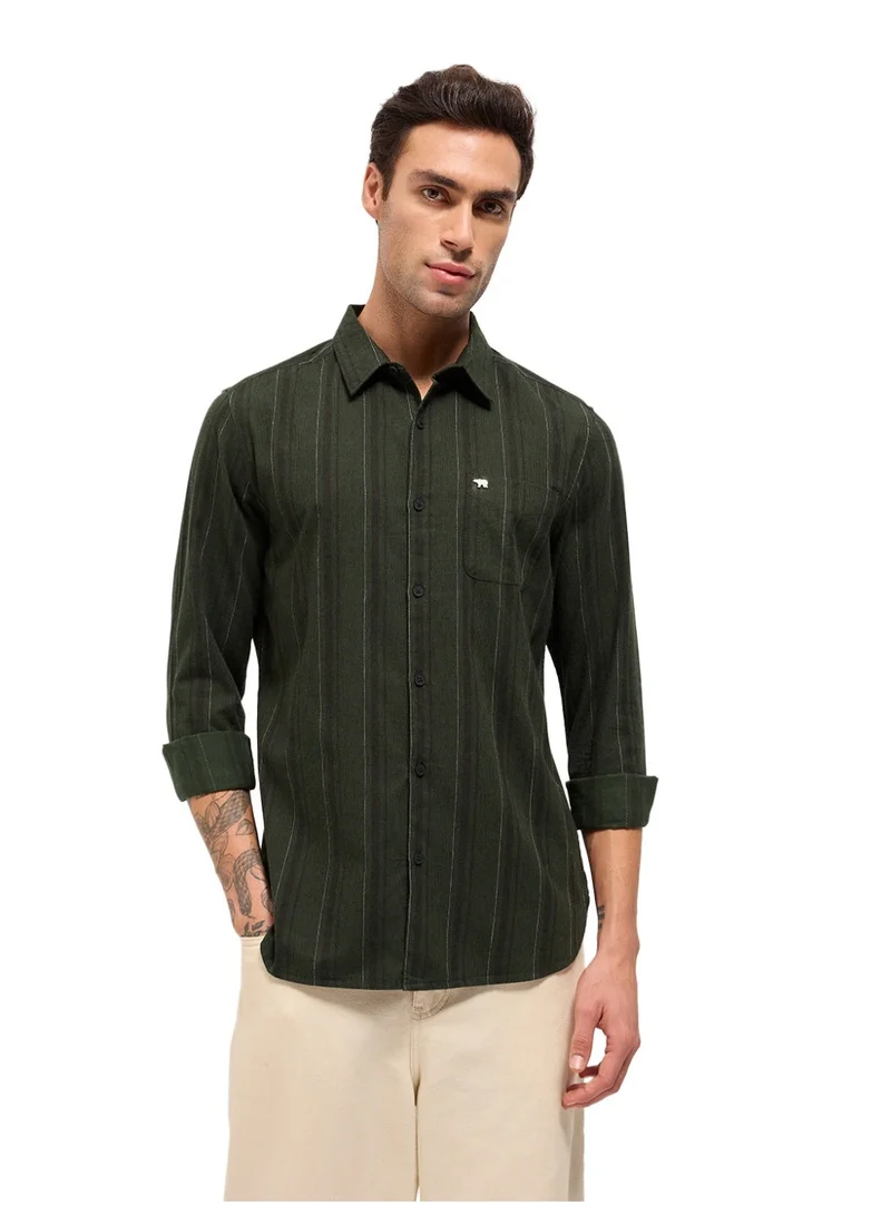 THE BEAR HOUSE Men’s Long Sleeve Shirt – Classic, Comfortable and Stylish Essential for Work, Travel or Casual Outings