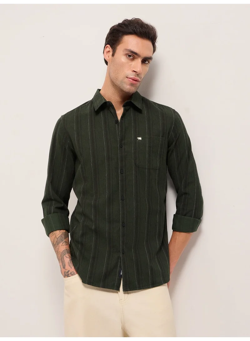 The Bear House  Men’s Long Sleeve Shirt – Classic, Comfortable and Stylish Essential for Work, Travel or Casual Outings for Men | Best Price UAE