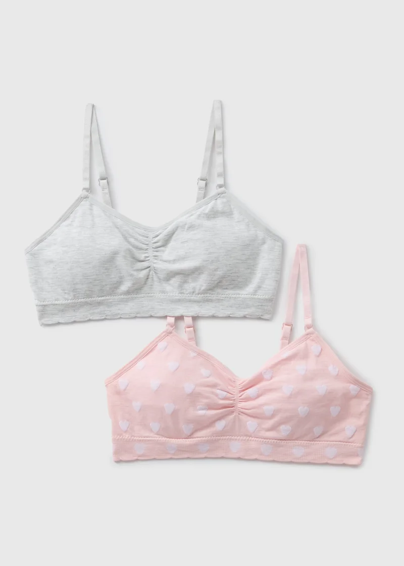 Matalan 2 Pack Multicolour Seam Free First Bra