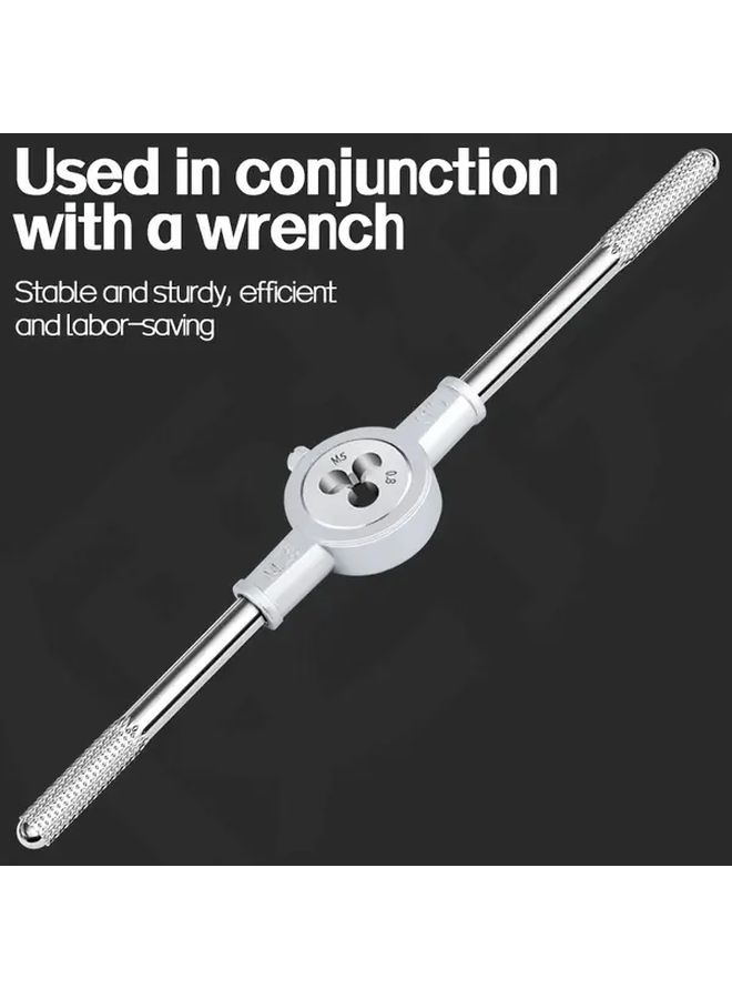 Heavy Duty Industrial Threaded Screw Wrench Set M3 M12 8pcs Spanner Plus 1pc Spanner Wrench Metric Tooth Spacing For Threading Tapping Repairing Precision Gripping Design Workshop Manufacturing Plumbing HVAC - Image 3