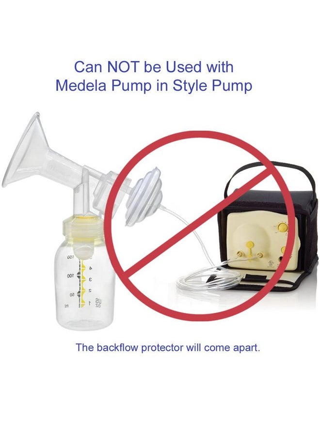 Maymom Maymom Backflow Protector, Long Stem, Compatible with Spectra S1, S2 and 9 Pumps, Compatible with Medela Flanges and Medela Parts; 2pc  - Image 5