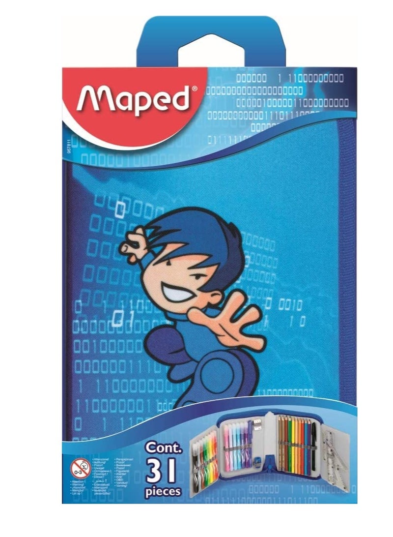Maped 31-Piece Colouring Set With Case Karate Design - Image 3