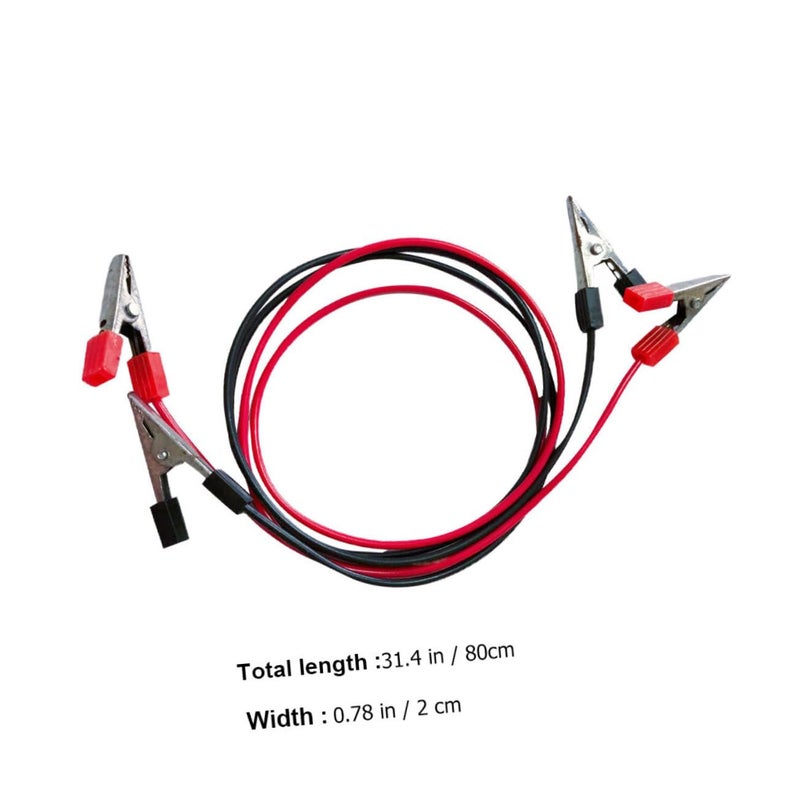 2Pcs Alligator Clip Test Leads Dual Ended Cable for Circuit Battery Physics Experiments - Image 3