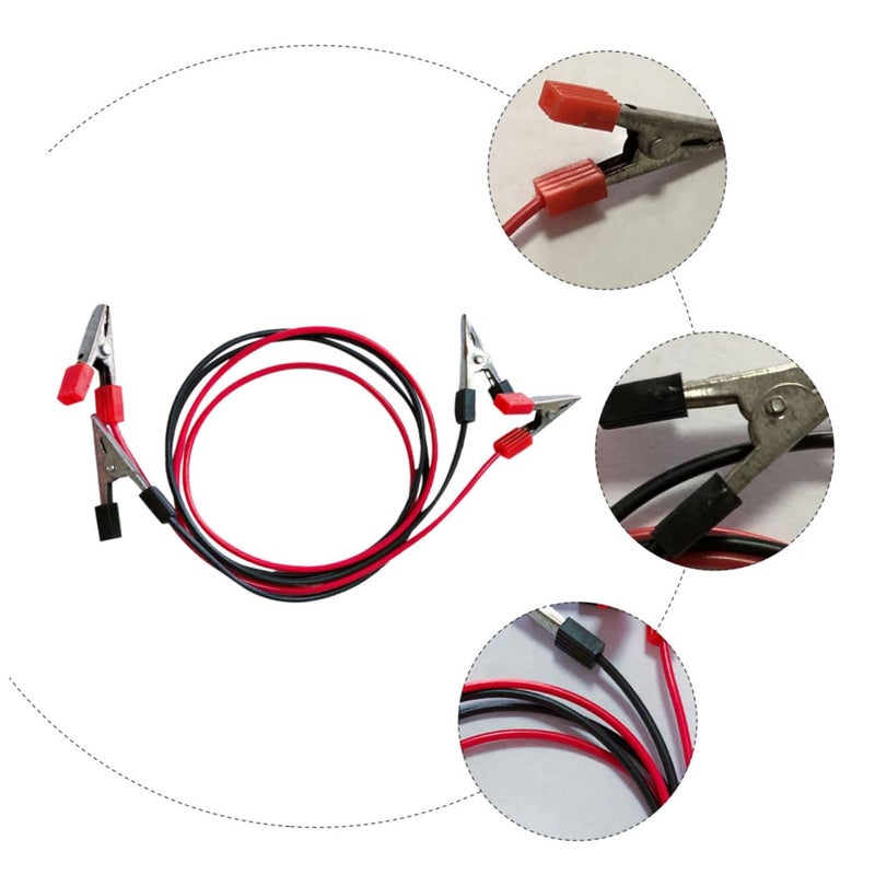 2Pcs Alligator Clip Test Leads Dual Ended Cable for Circuit Battery Physics Experiments - Image 4