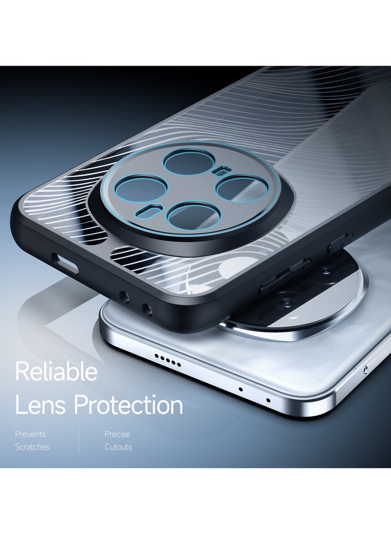 دوكس دوتشيز ايمو جراب لموبايل هونر ماجيك 7 برو جراب نحيف وشفاف مطفي مصنع من البولي يوريثين الحراري بولي كربونات البولي بروبلين سيليكون - اسود - Image 3