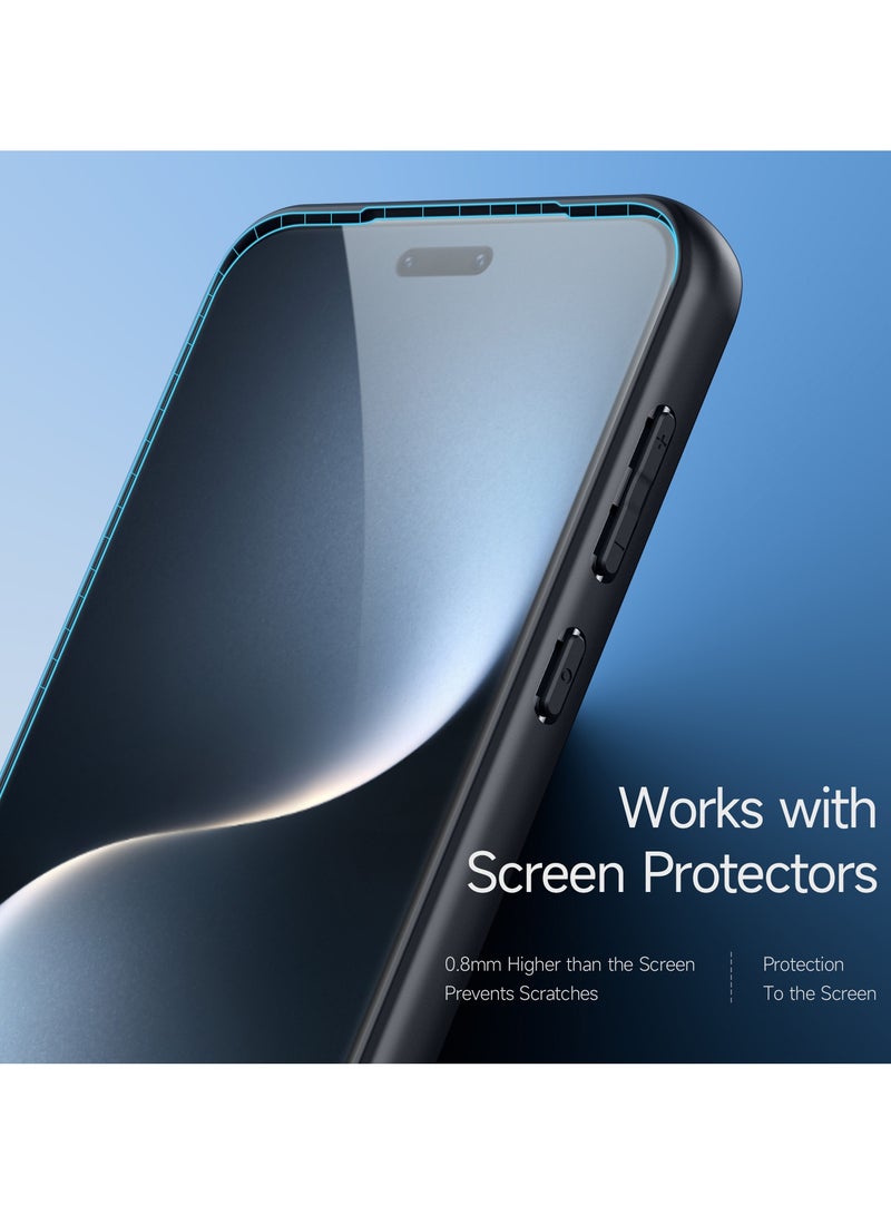 دوكس دوتشيز ايمو جراب لموبايل هونر ماجيك 7 برو جراب نحيف وشفاف مطفي مصنع من البولي يوريثين الحراري بولي كربونات البولي بروبلين سيليكون - اسود - Image 4