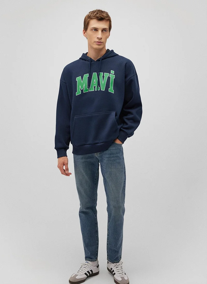 مافي Mavi Logo Printed Hoodie
