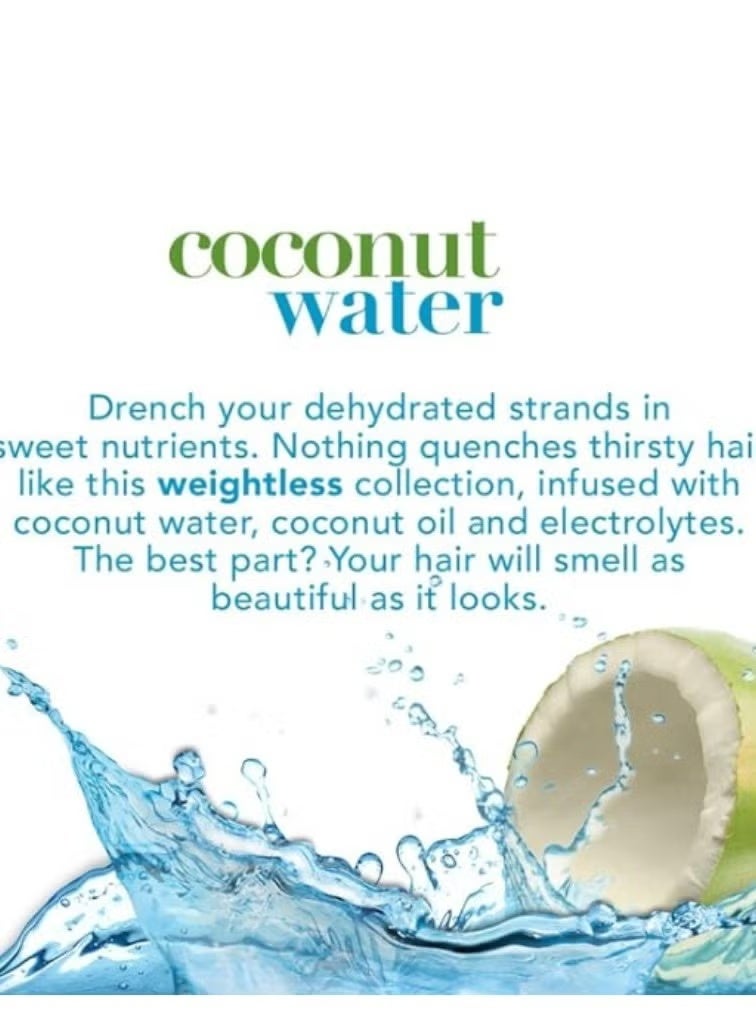 OGX Weightless Hydration Coconut Water Conditioner (385ml) - Image 2