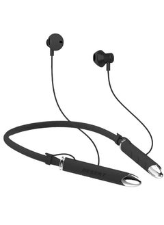 Desert Wireless Neckband ENC Earphone With Extra Bass and 130Hours Standby Time, Desert 1101 - Black  - Image 1
